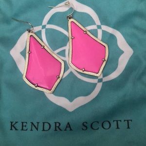 Kendra Scott Alexandra Earrings in Hot Pink
